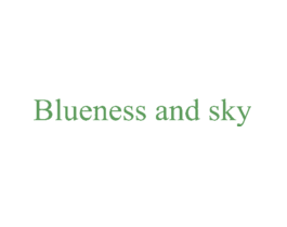 BLUENESSANDSKY