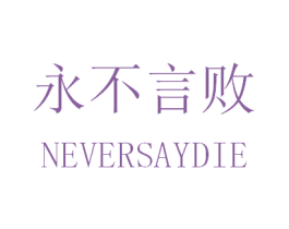 永不言败 NEVERSAYDIE