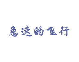 急速的飞行